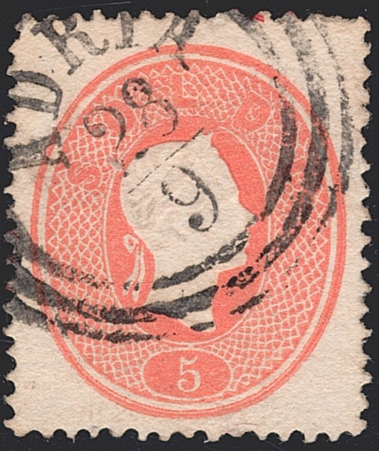 Österreich 1861/62 - 5 Soldi ANK Nr. LV 12 gestempelt ADRIA