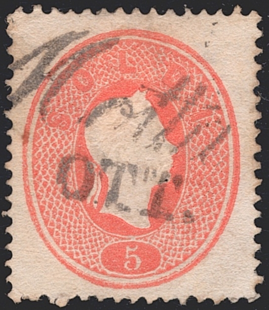 Österreich 1861/62 - 5 Soldi ANK Nr. LV 12 gestempelt MOTTA