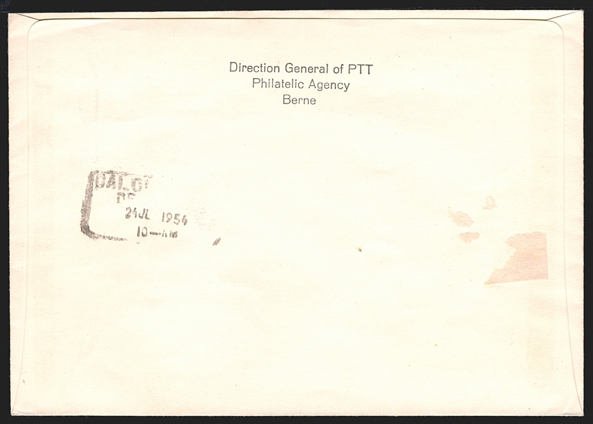 Schweiz, FDC, Pro Patria, Nr.66-70, adressierter, R- FDC, offizieller ET-Stempel BERN – Bild 2