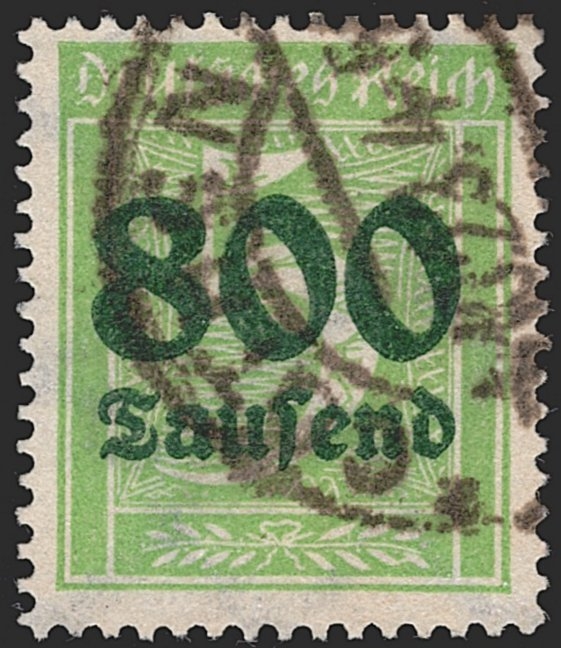 Deutschland, Deutsches Reich, Freimarken, Nr.301 A, 800 Tsd, gestempelt, signiert
