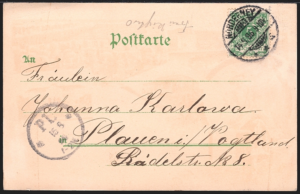 Deutschland, Lithographien, Gruss aus NORDERNEY, 5 Bilder, 1896 – Bild 2