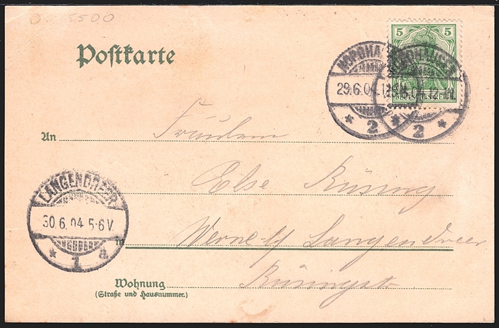 Deutschland, Lithographien, Gruss aus NORDHAUSEN, 3 Bilder, 1904 – Bild 2
