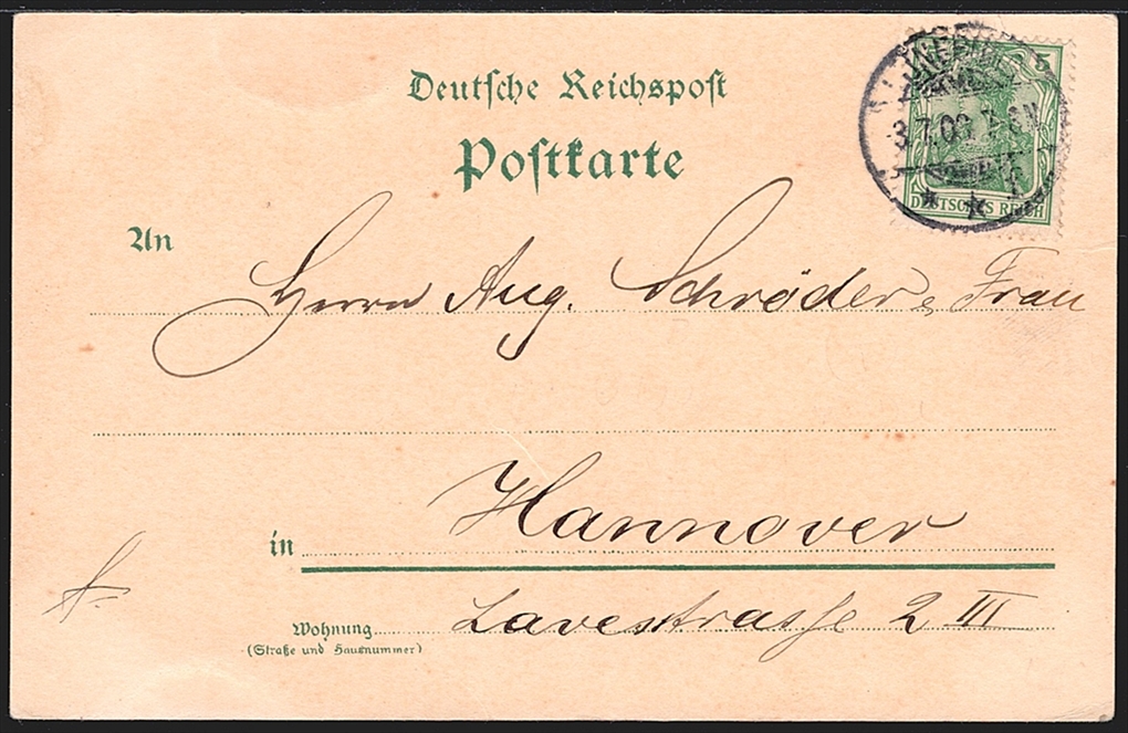 Deutschland, Lithographien, Gruss aus der LÜNEBURGER HEIDE, 3 Bilder, 1903 – Bild 2