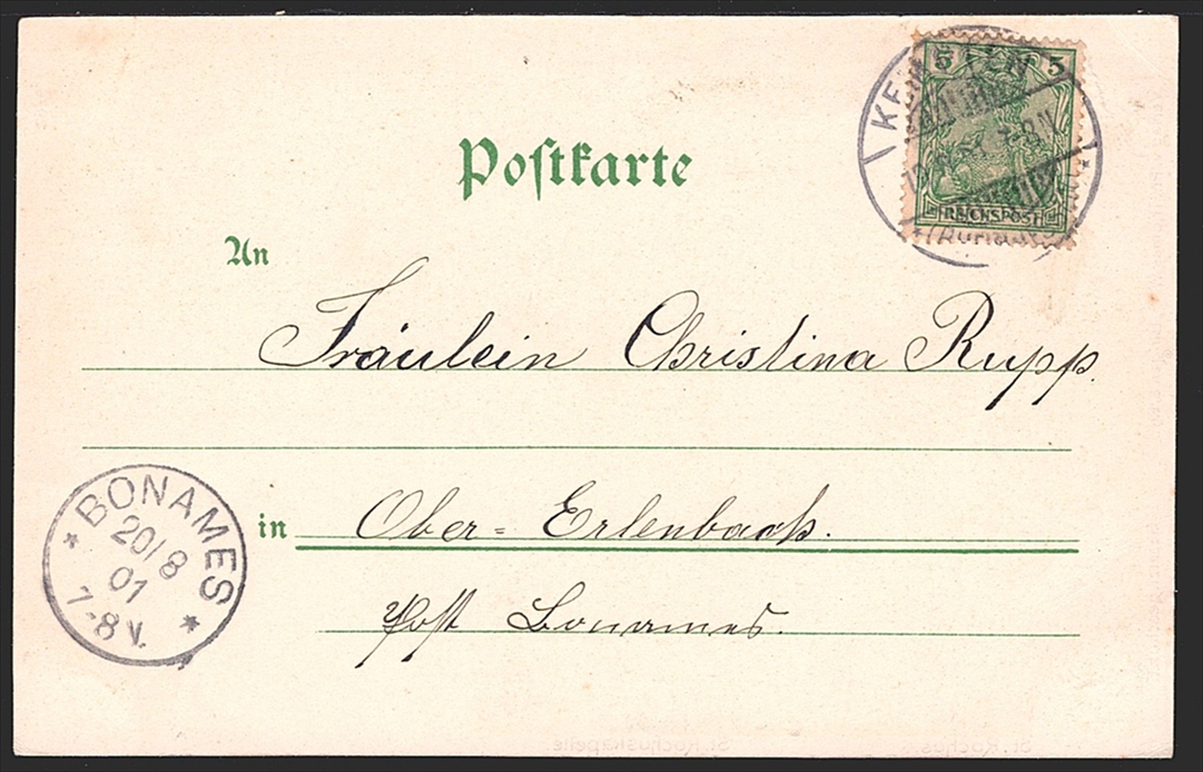 Deutschland, Lithographien, Gruss vom ROCHUSBERG, 2 Bilder, 1901 – Bild 2