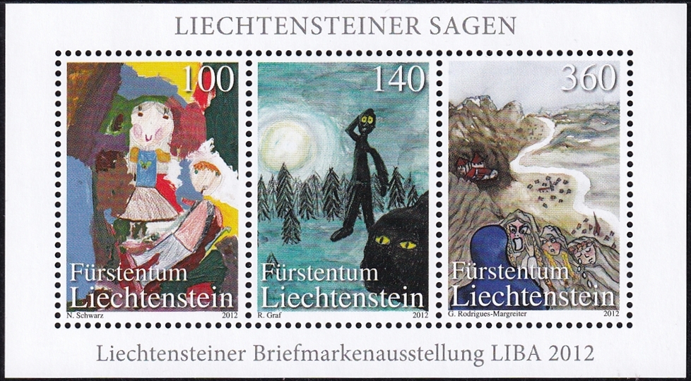 Liechtenstein 2012 "Sagen" Block 23 ** - frankaturgültig FL