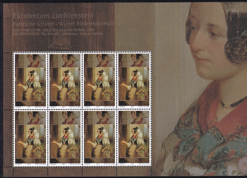 Liechtenstein 2017 "Fürstliche Schätze" 8er Bogen CHF 0.85er postfrisch ** - frankaturgültig FL