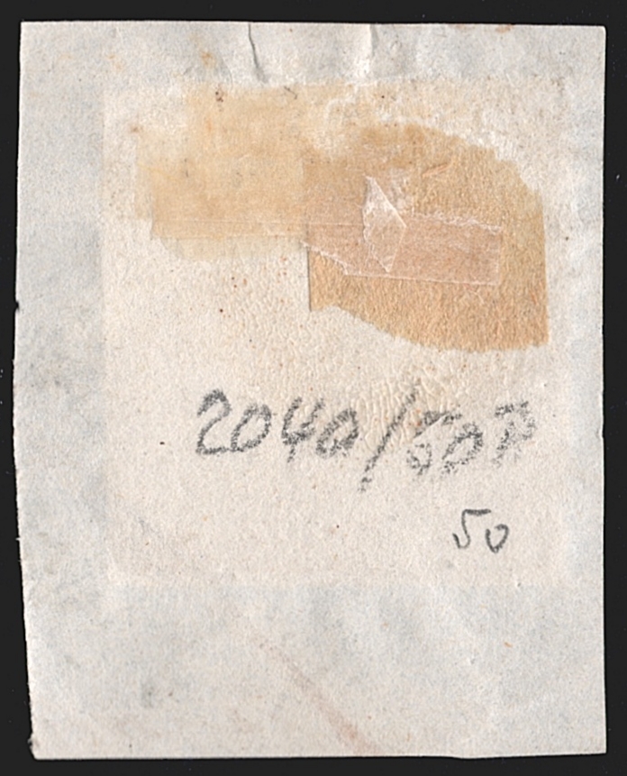 Österreich 1850 3 Kreuzer FB Nr. 3 "rosa" HP Type IIIa gestempelt BERZENCZE – Bild 2