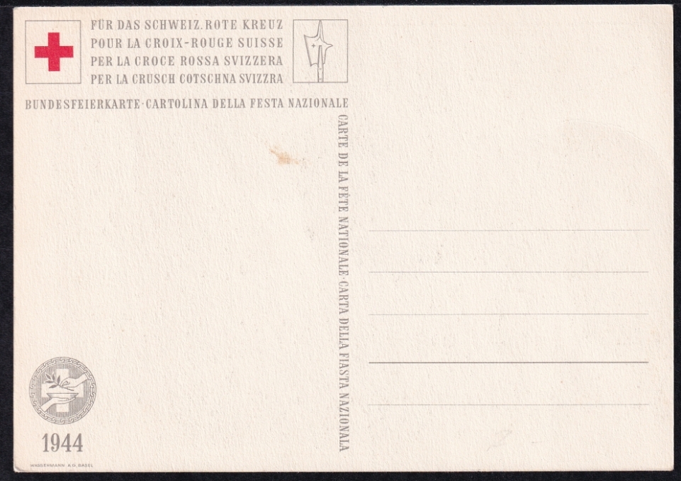 Schweiz Bundesfeierkarten 1944 5 Karten St. Jakob, nicht gelaufen – Bild 4