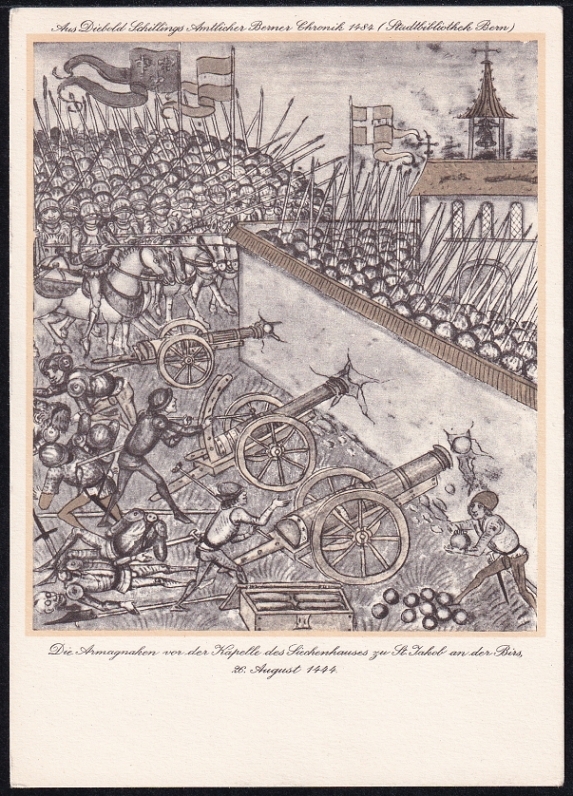 Schweiz Bundesfeierkarten 1944 5 Karten St. Jakob, nicht gelaufen – Bild 6