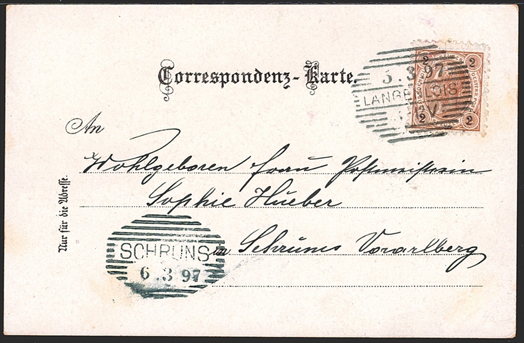 Lithographien, Niederösterreich, Gruss aus LANGENLOIS, 3 Bilder, 1897 – Bild 2