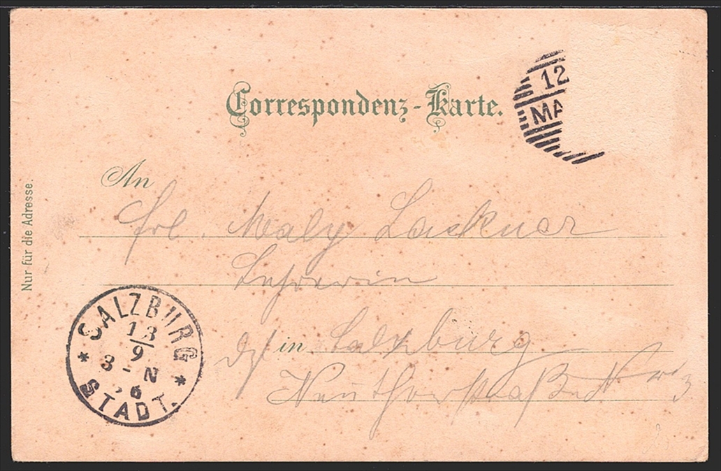 Lithographien, Österreich, Böhmen, Gruss aus MARIENBAD, 3 Bilder, 1896 – Bild 2