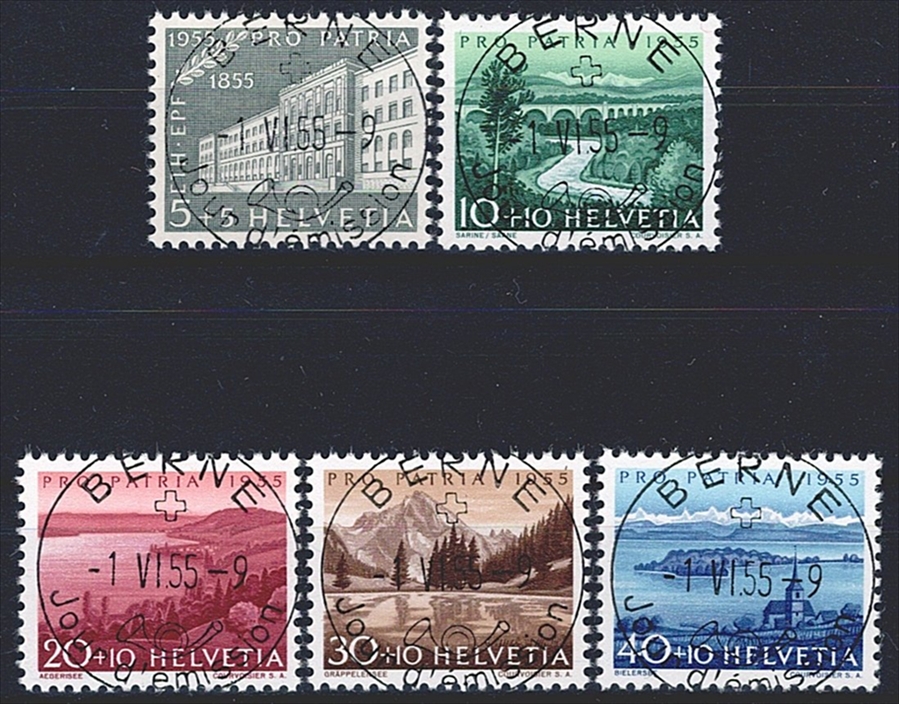 Schweiz, Pro Patria, Nr.71-75, ET-Voll-Stempel f BERNE, mit Gummi **