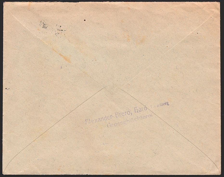 Deutschland, Deutsches Reich, Nothilfe, Nr.W 25, sauber auf Brief nach Hard/Vorarlberg, HEIDELBERG – Bild 2