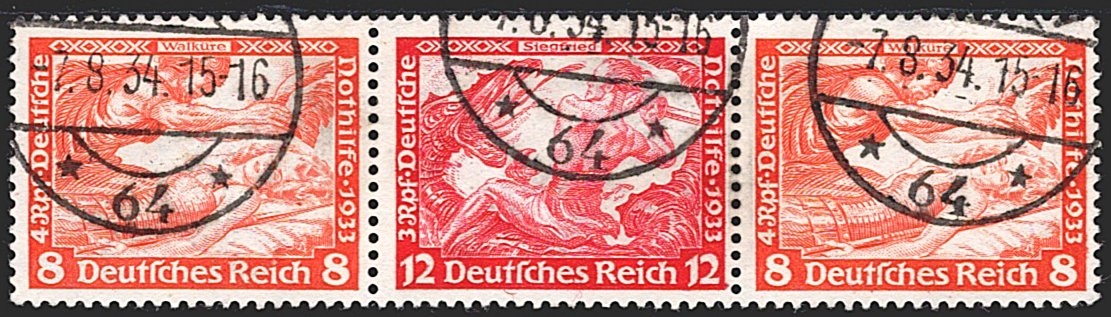 Deutschland, Deutsches Reich, Nothilfe, W 58, gestempelt