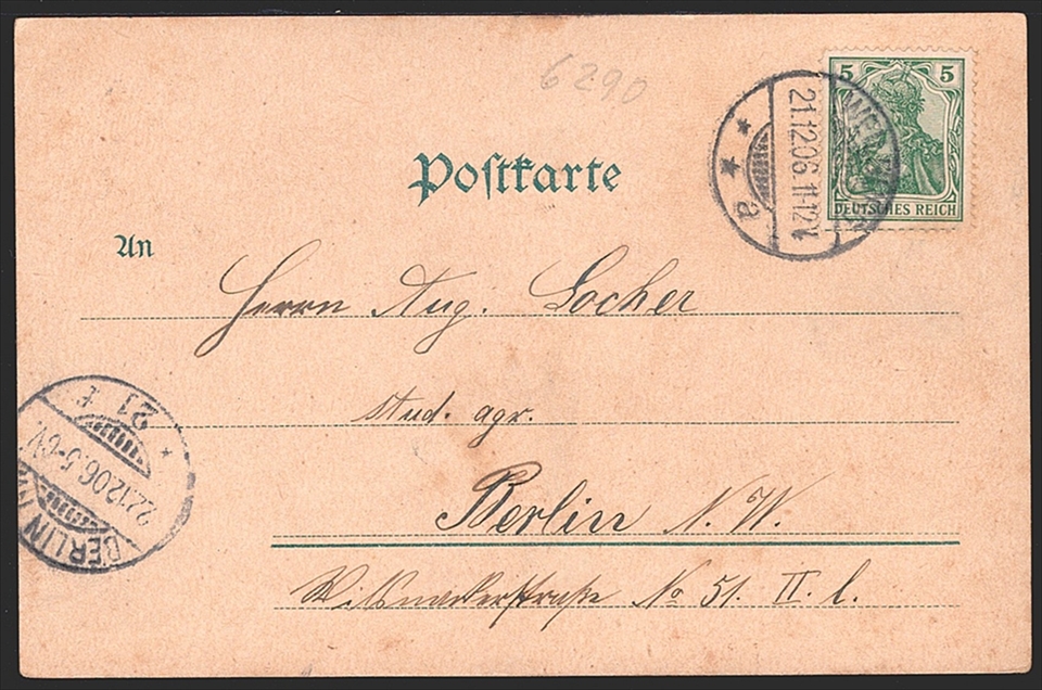 Deutschland, Lithographien, Gruss aus WEILBURG, 6 Bilder, 1906 – Bild 2