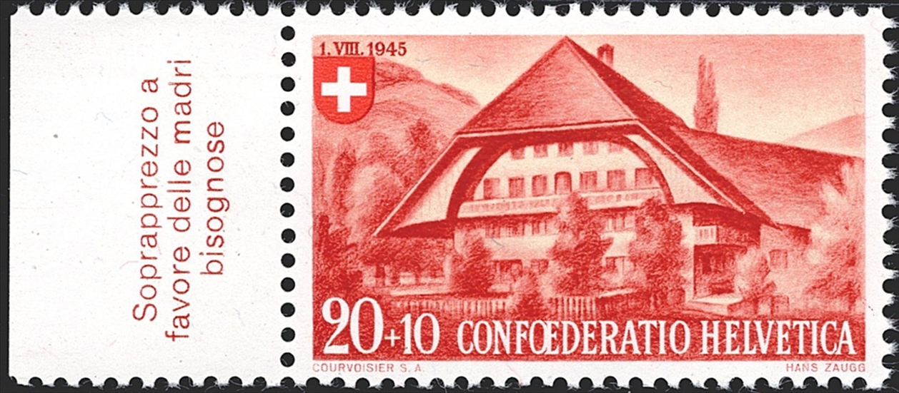 Schweiz, Abarten, Pro Patria, Nr.28.4.01, Rasterfehler "Y" in HE von HELVETICA