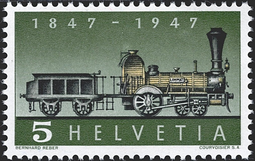 Schweiz, Abarten, Freimarken, Nr.277.Ab., Ätzfehler beim Ventil