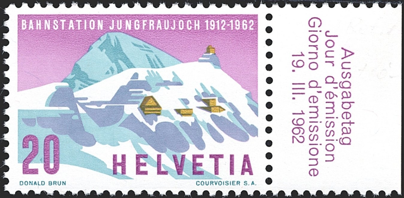 Schweiz, Abarten, Freimarken, Nr.376.3.01, retouchierter Aetzfehler zwischen 2 und 0