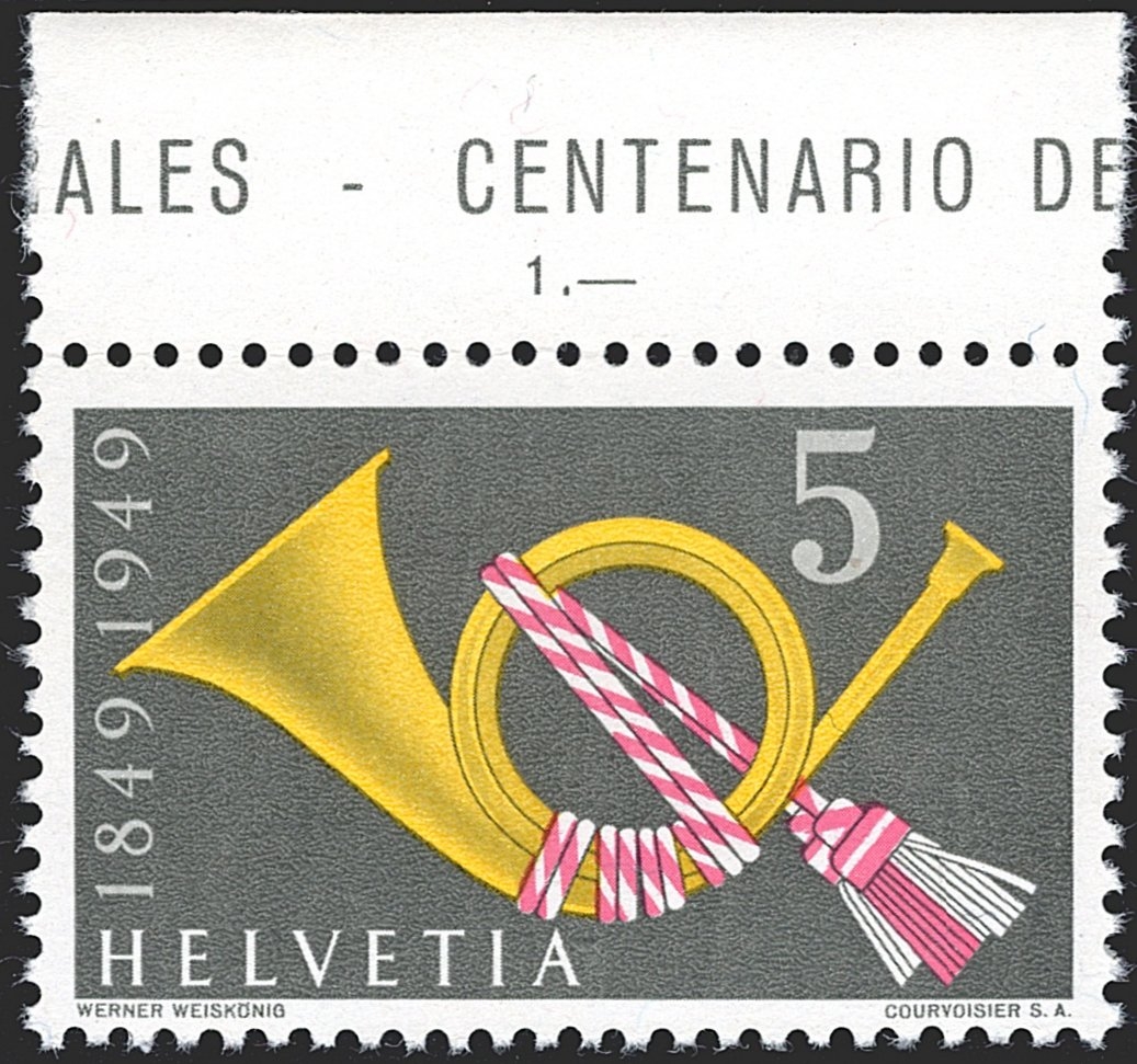 Schweiz, Abarten,Freimarken, Nr.291.3.01a, Retouche am A von Helvetia