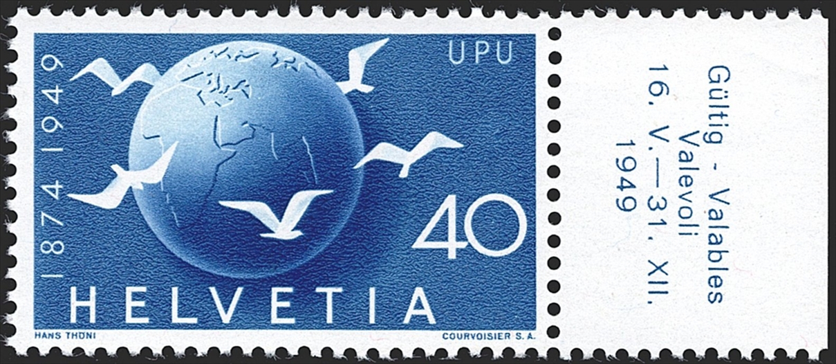 Schweiz, Abarten,Freimarken, Nr.296.3.01b, Retouche über der Null von 40