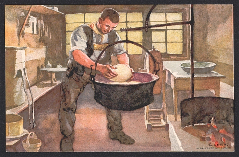 Schweiz, Bundesfeierkarten, 1920, Nr.31, Käser – Bild 2