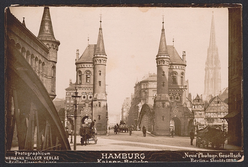 Ansichtskarten Deutschland, HAMBURG Kaiser.Brücke, 1898