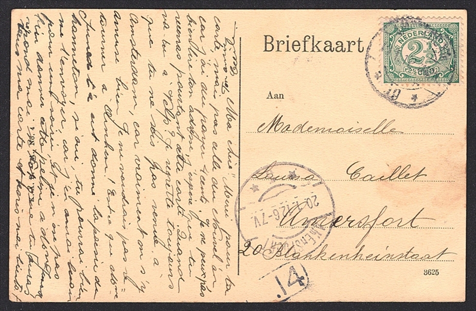 Ansichtskarten Europa, Niederlande, AMSTERDAM Sarphatistraat, 1912 – Bild 2