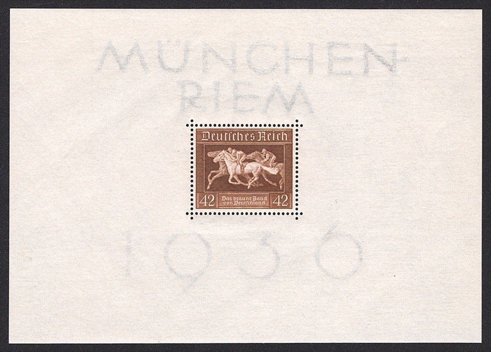 Deutschland, Deutsches Reich, Das braune Band, 1936, Block 4 X