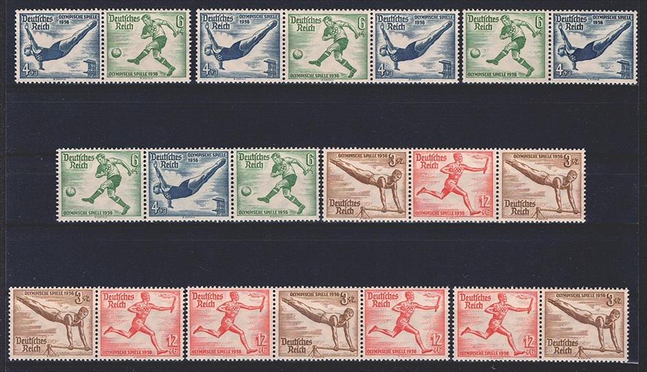Deutschland, Deutsches Reich, Markenhefte, Olympiade, W 103-110, komplette Serie