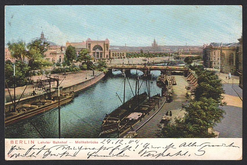 Lithographien Deutschland, BERLIN Lehrter Bahnhof, Farblitho, 1904