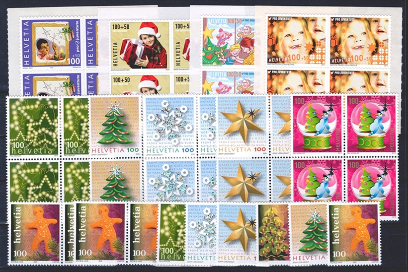 Schweiz 46 x CHF 1.00 weihnachtliche Motive zum Frankieren, 10% unter Postpreis
