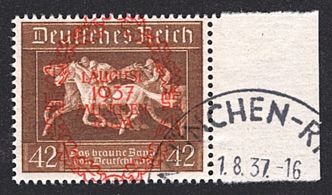 Deutschland, Deutsches Reich, Das braune Band,1937, Nr.649, MÜNCHEN-RIEM