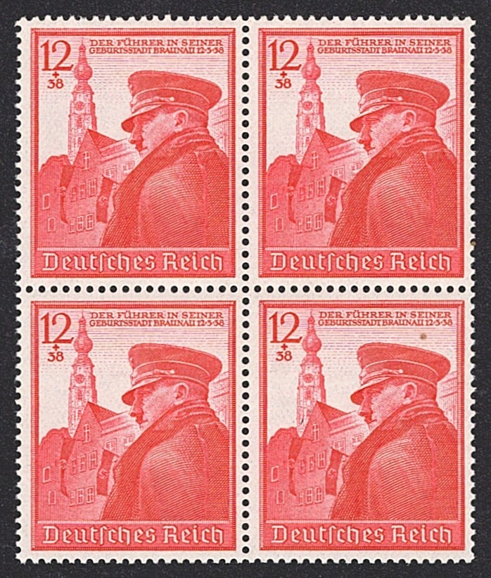 Deutschland, Deutsches Reich, Sondermarke, 1939, Nr.691, im Viererblock