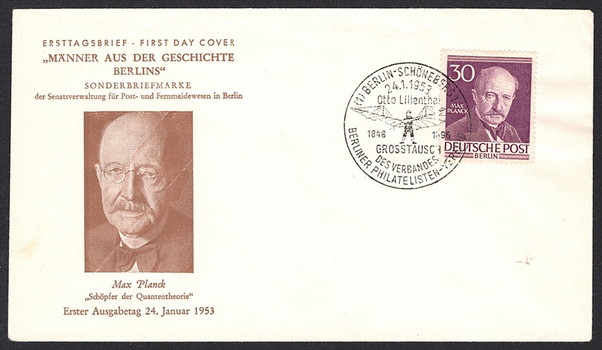 Deutschland, Berlin 1952/3 Nr. 99 "Männer aus der Geschichte Berlins" auf Brief - FDC