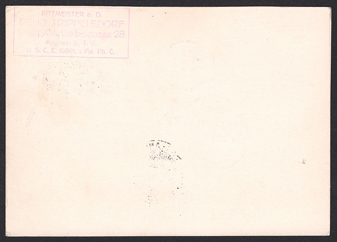 Liechtenstein, Zeppelin, 1931, Fahrt von Vaduz nach Lausanne, gewöhnliche Karte – Bild 2