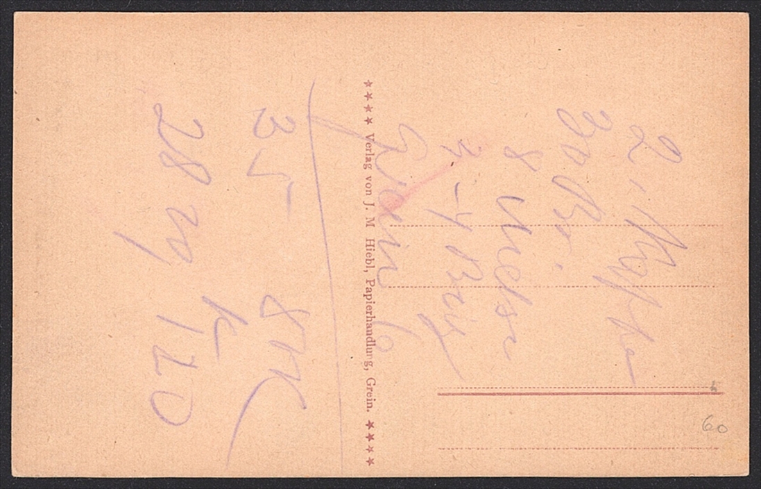 Lithographien, Österreich, GREIN a.d.Donau (Strudengau), nicht gelaufen, ca.1900 – Bild 2