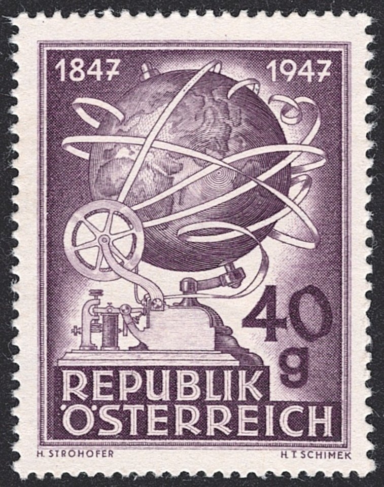 Österreich 1947 - ANK Nr. 846 mit Abart I "Morsezeichen oben" postfrisch *