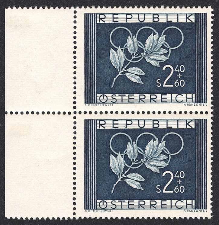 Österreich 1952 - ANK Nr. 985 mit Abart I "Farbfleck bei P (36.)" postfrisch **