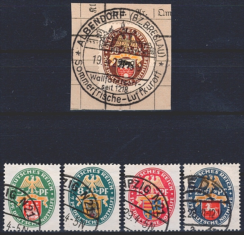 Deutschland, Deutsches Reich, 1928, Nothilfe, Nr.425-429, komplette Serie