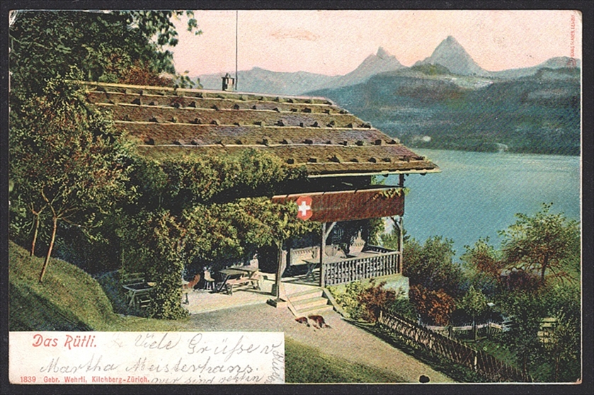 Lithographien Schweiz, Das RÜTLI, Farblitho, 1904