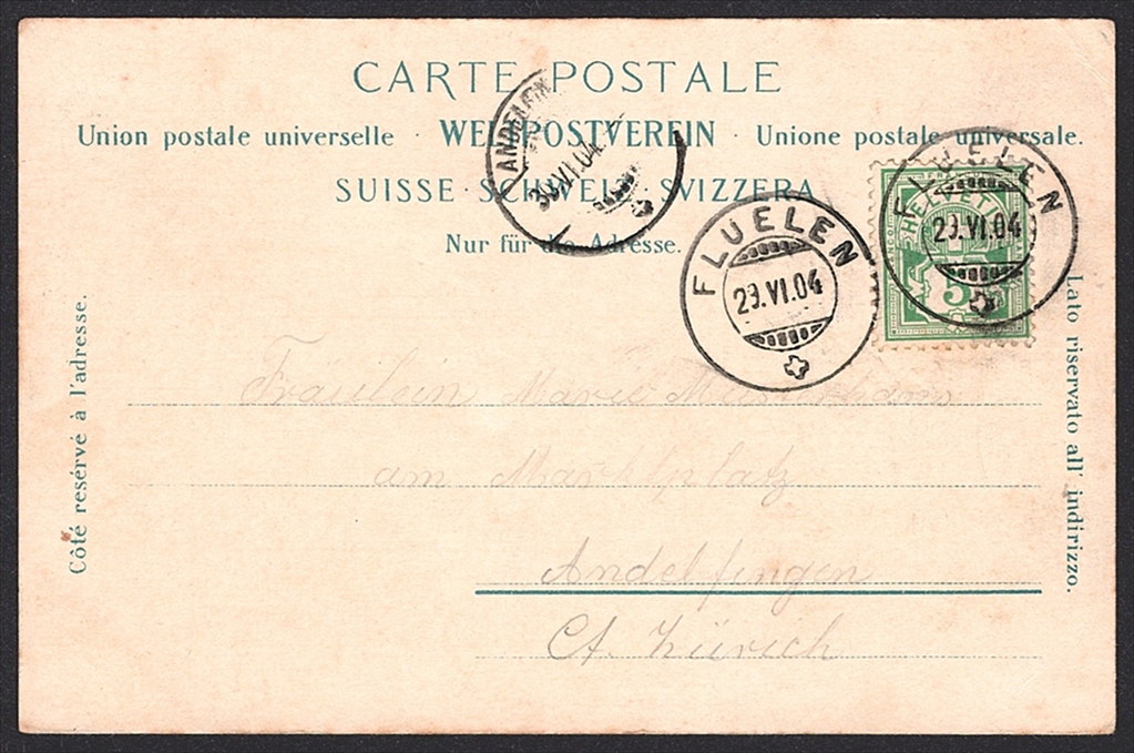 Lithographien Schweiz, Das RÜTLI, Farblitho, 1904 – Bild 2