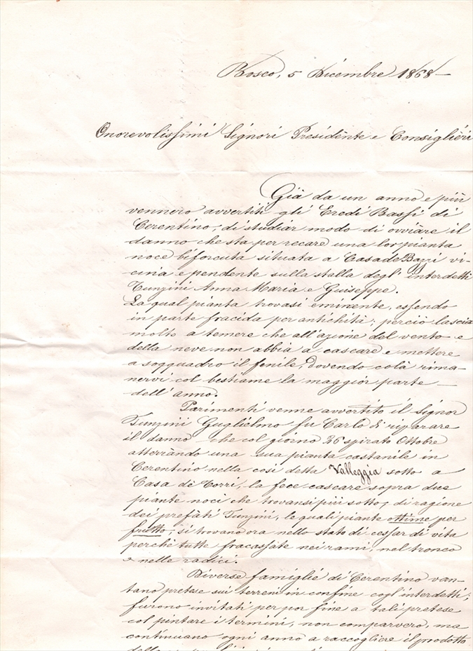 Schweiz, Abstempelungen, Postgeschichte, Faltbrief, BOSCO (D.M.), nach Campo – Bild 3