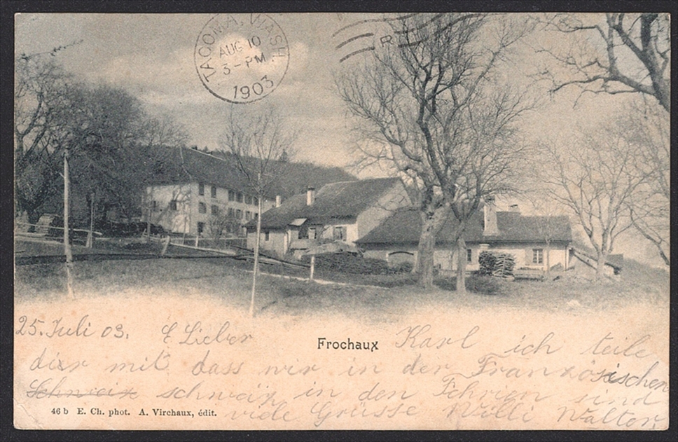 Schweiz, Altschweiz, Wertziffer, Nr.65B, 5Rp.grün, AMBULANT, auf Ansichtskarte nach YOKOHAMA – Bild 2
