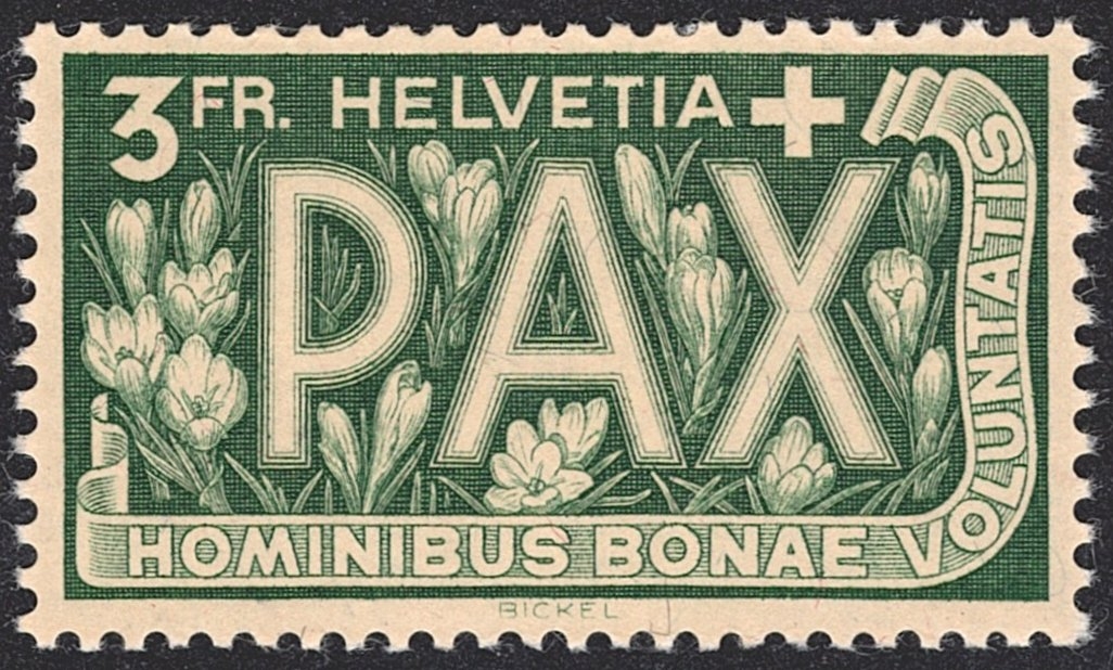 Schweiz, Freimarken, PAX, 272, 3Fr.grün