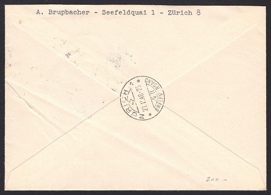 Schweiz, FDC, Freimarken, Bundesstaat, Nr.281-284, ZÜRICH – Bild 2