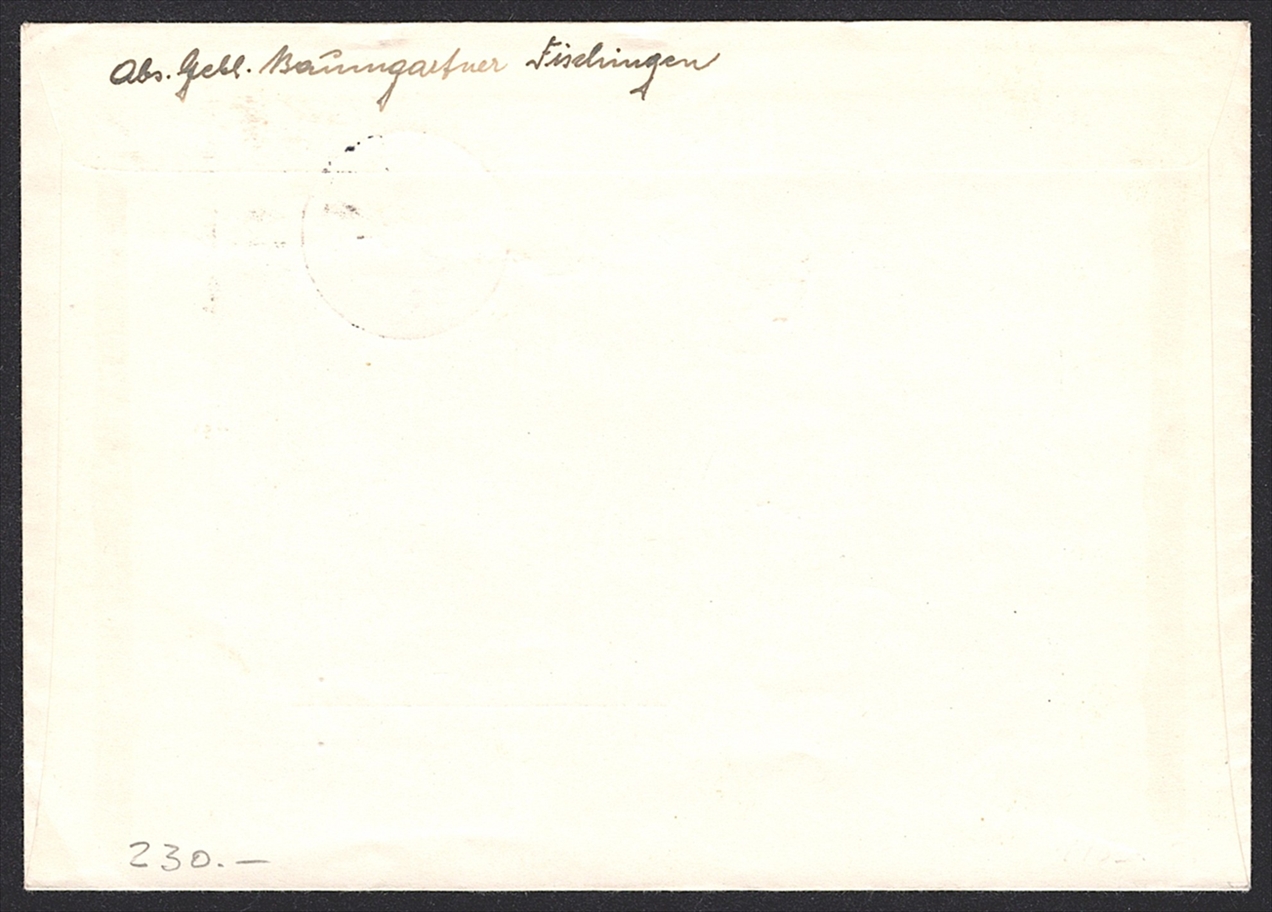 Schweiz, Flugpost, Sonderflüge, Pro Aero, Locarno-Lausanne, SF46.12f, mit 1Fr. PAX-Marke als Zusatzfrankatur – Bild 2