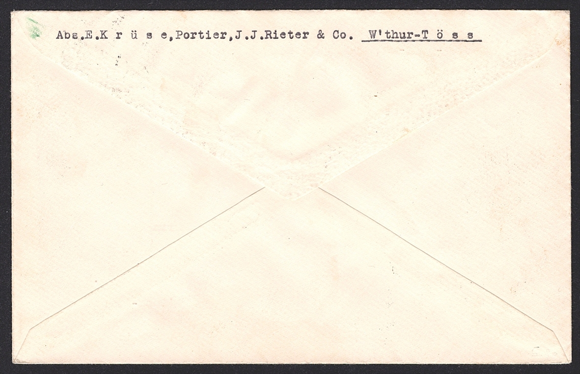 Schweiz, Flugpost, Sonderflüge, Swissair Europaflug West, SF 39.5d, Zürich-London, gute Frankatur – Bild 2