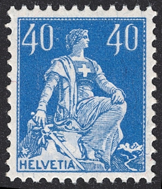 Schweiz, Freimarken, Helvetia mit Schwert, Nr.161