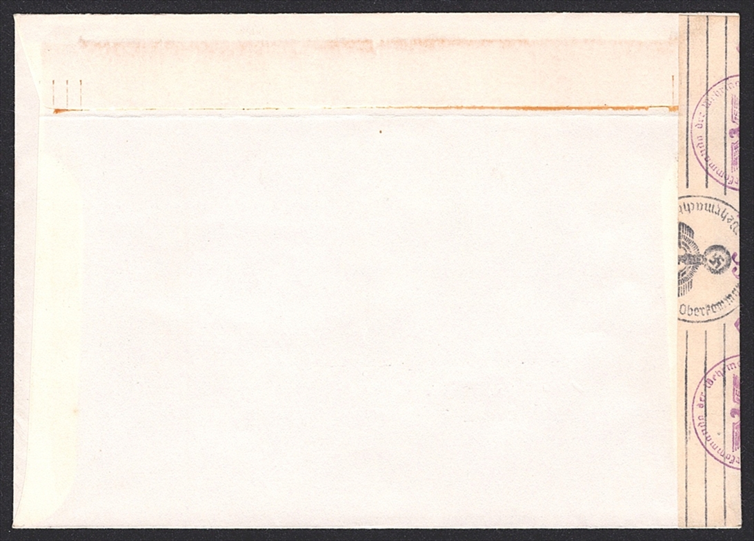 Deutschland, Deutsches Reich, Nr.744, Sondermarke, Sonderstempel MÜNCHEN, zensurierter Brief nach Basel – Bild 2