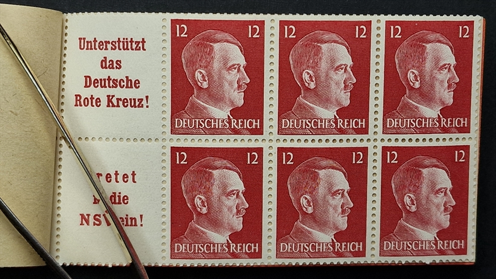 Deutschland, Deutsches Reich, Nr.MH 48.1, Hitler, komplettes Heft, Innenseite Van Dyke, Radiergummi – Bild 6